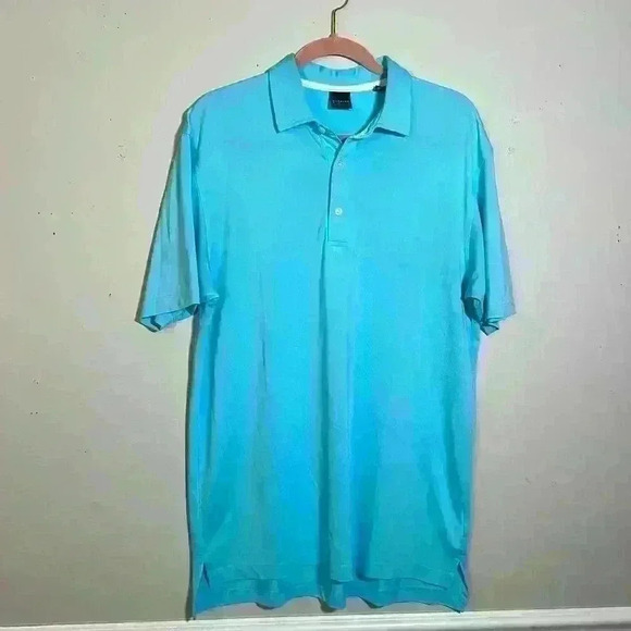 Dunning Golf Men’s Golf Polo Size Medium Ballantyne Country Club Wicking Stretch - Picture 1 of 8